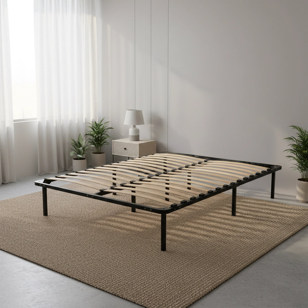 Queen Metal Bed Frame - Bedroom Furniture