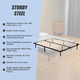 Queen Metal Bed Frame - Bedroom Furniture - Extra Image