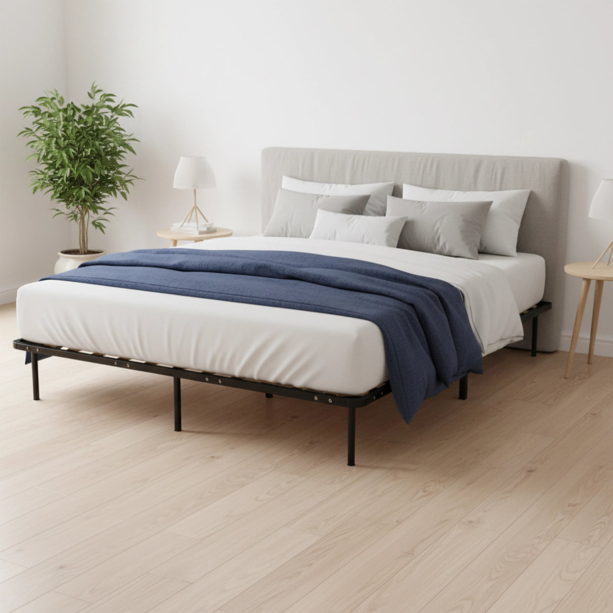 King Metal Bed Frame - Bedroom Furniture