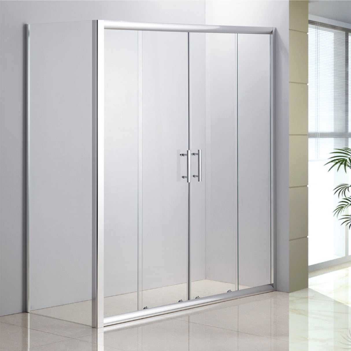 1700 X 700 Sliding Door Safety Glass Shower Screen By Della Francesca