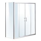1700 X 700 Sliding Door Safety Glass Shower Screen By Della Francesca - Side View