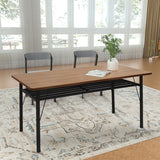 Levede Dining Table Storage Shelf 4-6 Seater 150cm - Close-Up Angle