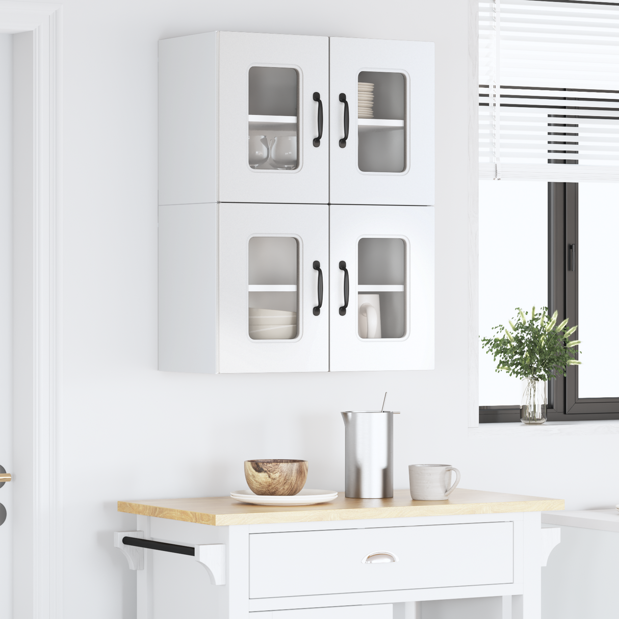Dishwasher Panel Kalmar 2 pcs High Gloss White 60 x 31 x 40 cm