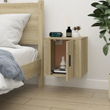 Wall Mounted TV Cabinet Sonoma Oak 40x34.5x40 cm - Side View