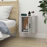 Wall Mounted TV Cabinet Concrete Grey 40x34.5x40 cm - Side View