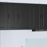 Wall Cabinet PORTO Black 50 x 31 x 80 cm Engineered Wood