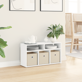 Lowboard with Drawer White 72 x 22.5 x 38 cm - Top-Down View
