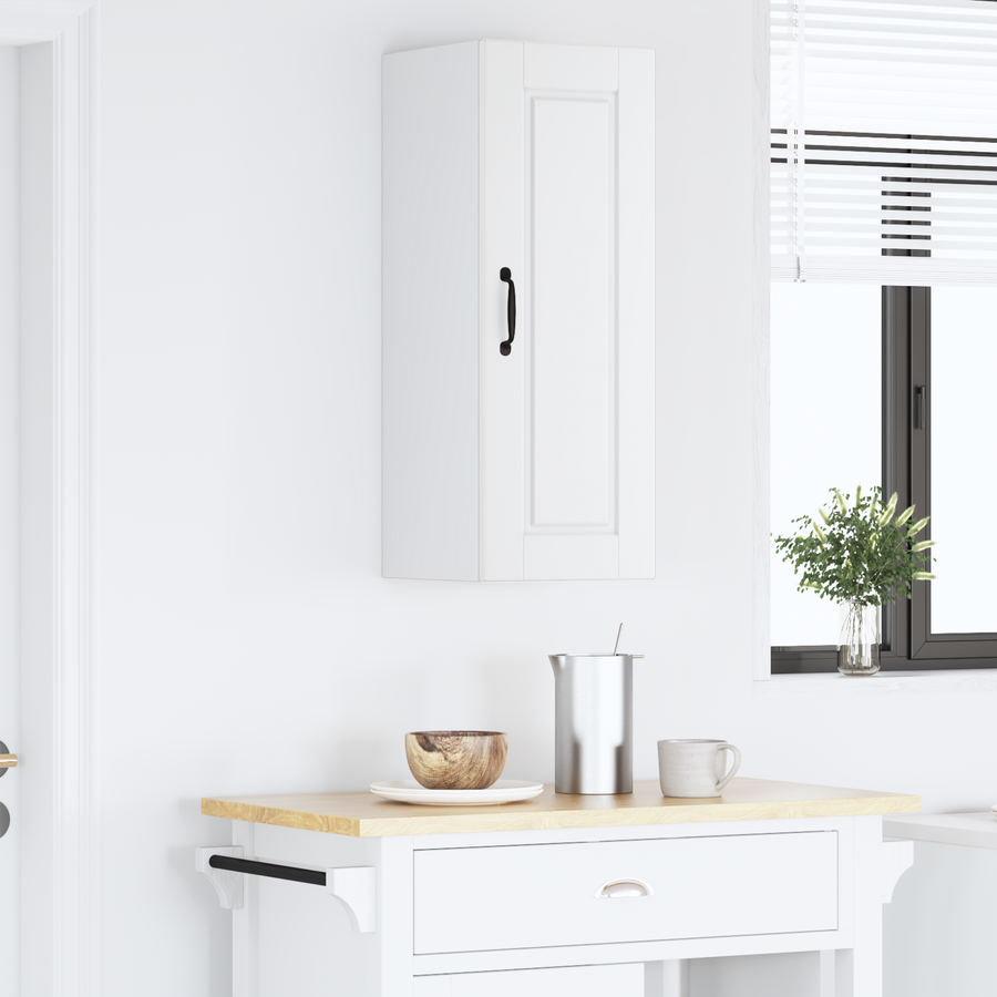 Wall Cabinet PORTO White 30 x 31 x 80 cm Engineered Wood