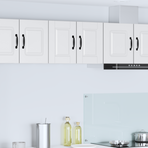 Wall Cabinet PORTO 2 pcs White Engineered Wood