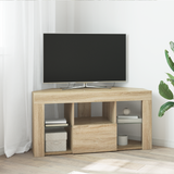 Corner LED TV Cabinet Wall-mounted Sonoma Oak 100 x 40 x 50 cm