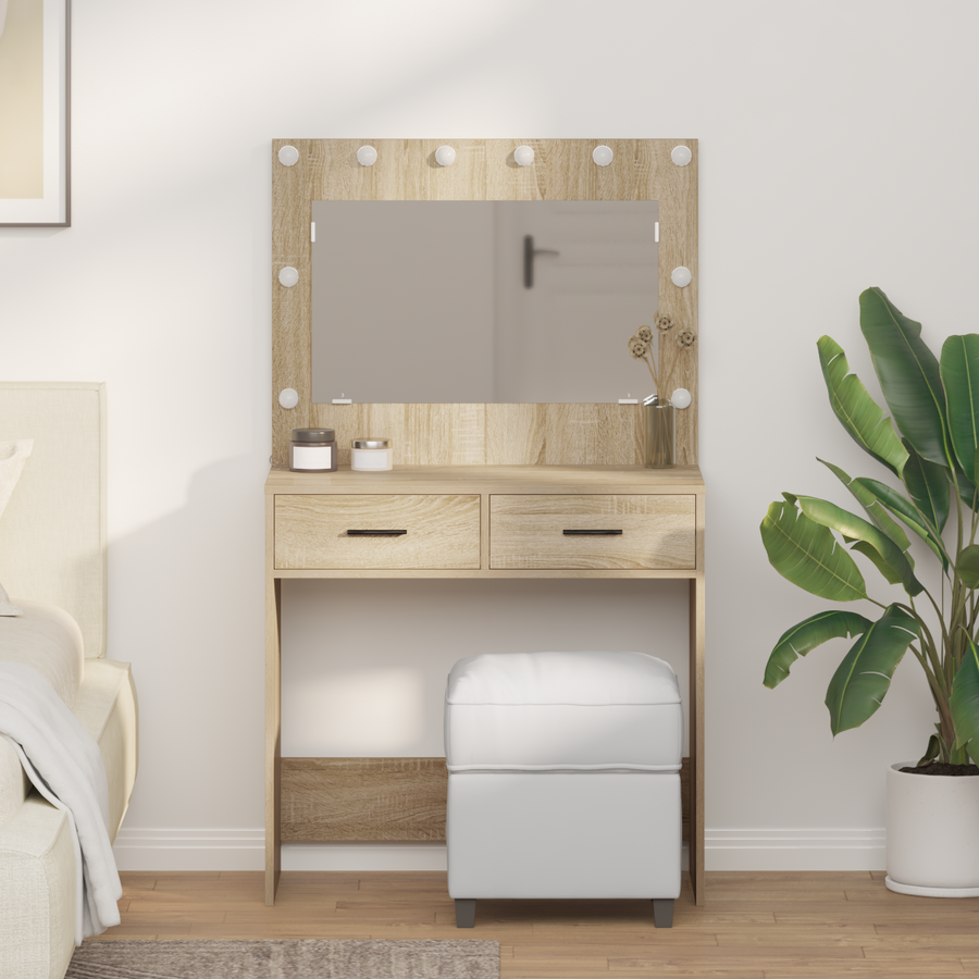 Dressing Table Sonoma Oak 78,5 x 41 x 135 cm Engineered Wood