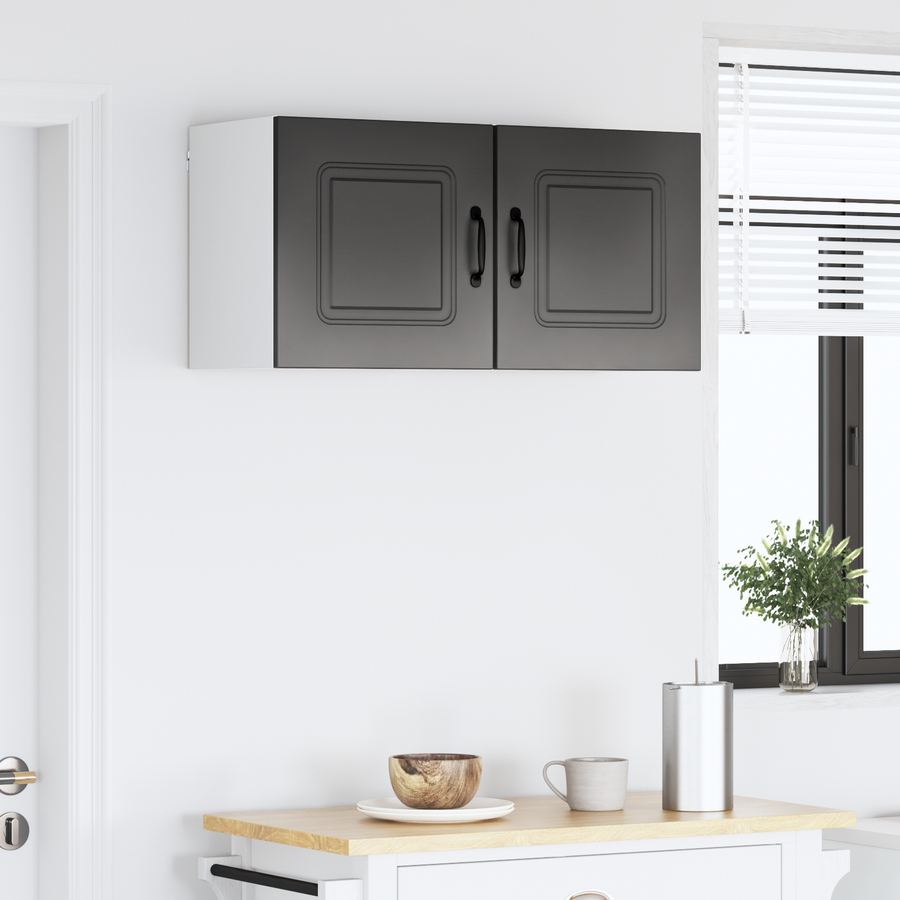 Dishwasher Panel Kalmar 2 pcs Black Engineered Wood