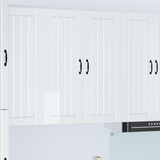 Wall Cabinet LUCCA High Gloss White 80 x 31 x 100 cm - Side View