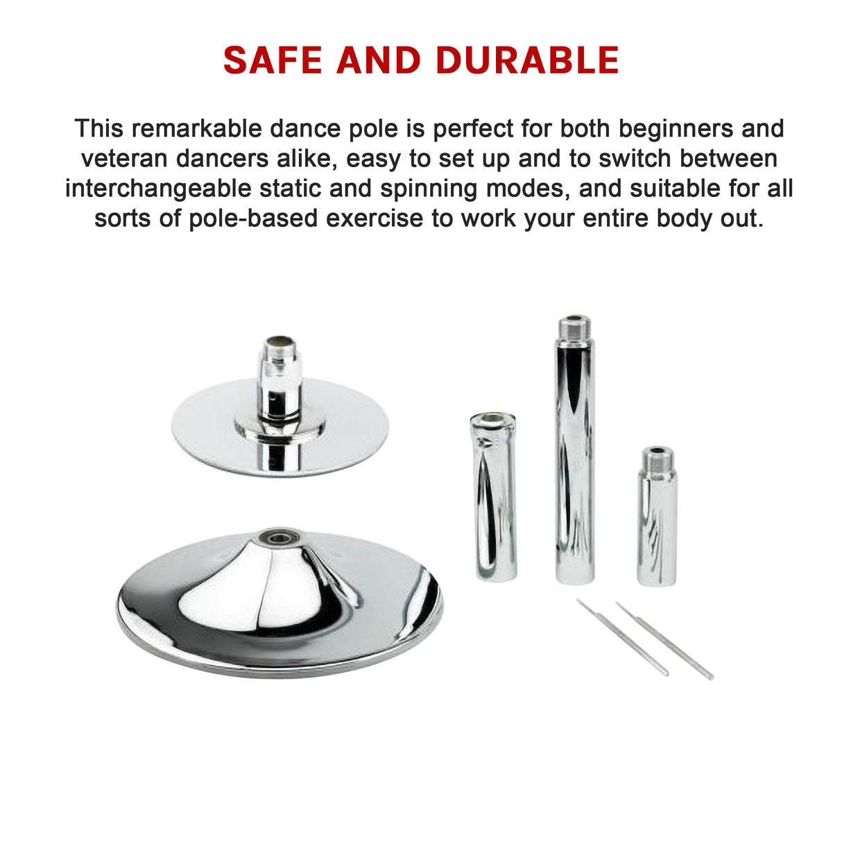 Portable Dance Pole Spinning Fitness Pole for Home Gym Training