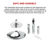 Portable Dance Pole Spinning Fitness Pole for Home Gym Training - Close-Up Angle