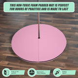 160cm Diameter Exercise Mat for Dancing Pole - Low Angle