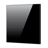 Toughened 60cm x 75cm Black Glass Kitchen Splashback - 45-Degree Angle