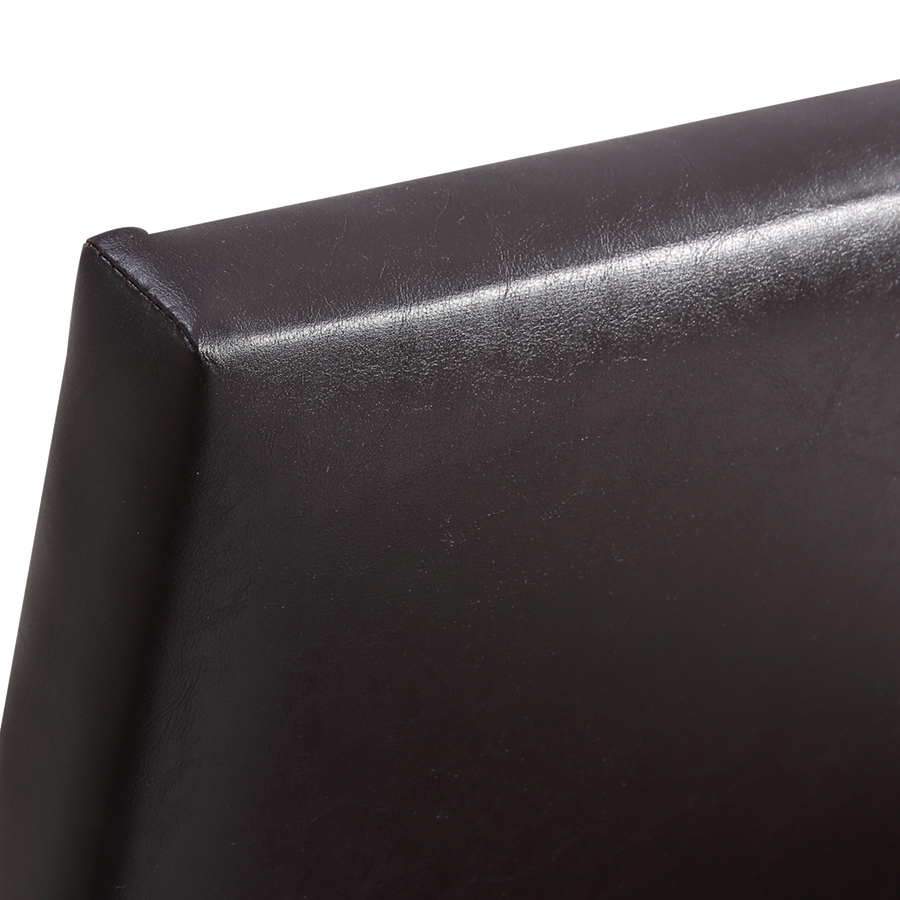 Single PU Leather Bed Frame Brown