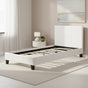 Single PU Leather Bed Frame White