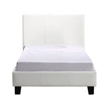 Single PU Leather Bed Frame White