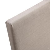 King Linen Fabric Bed Frame Beige