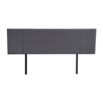Linen Fabric King Bed Headboard Bedhead - Grey