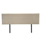 Linen Fabric King Bed Headboard Bedhead - Beige