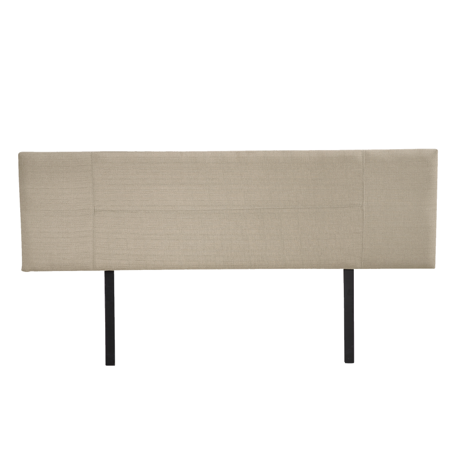 Linen Fabric King Bed Headboard Bedhead - Beige