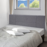 Linen Fabric Queen Bed Headboard Bedhead - Grey