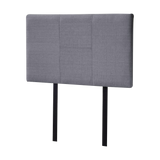 Linen Fabric Single Bed Headboard Bedhead - Grey