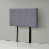 Linen Fabric Single Bed Headboard Bedhead - Grey - Top-Down View