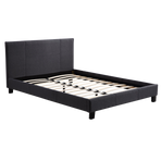 Queen Linen Fabric Bed Frame Grey