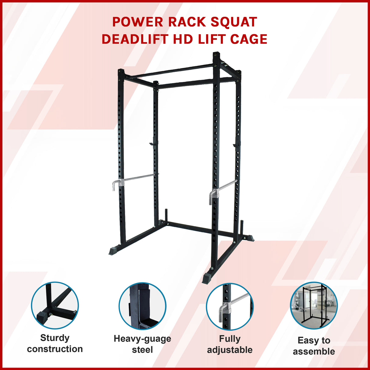 Power Rack Squat Deadlift HD Lift Cage