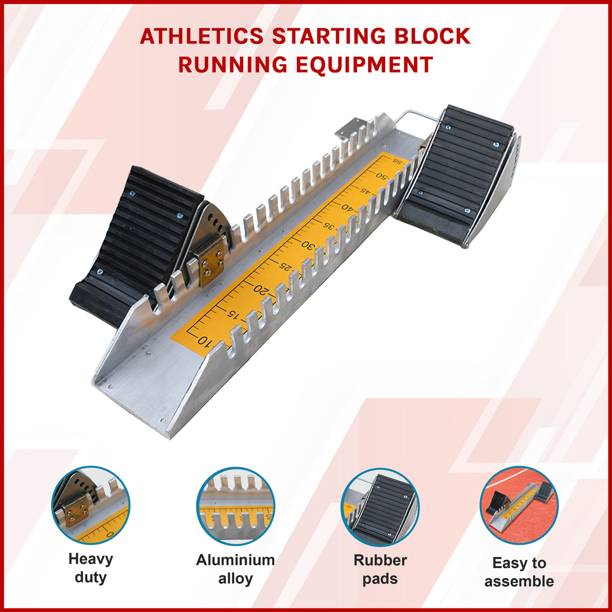 Athletics Starting Block for Sprint Training &ndash; Adjustable Track Running Equipment