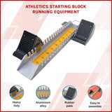 Athletics Starting Block for Sprint Training &ndash; Adjustable Track Running Equipment - Front View