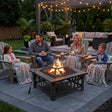 18" Square Metal Fire Pit Outdoor Heater