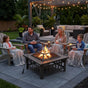 18" Square Metal Fire Pit Outdoor Heater