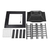 18" Square Metal Fire Pit Outdoor Heater