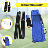 6 Meters Portable Foldable Mini Tennis Net & Post Set - Low Angle