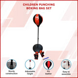 Kids Boxing Punching Bag Set &ndash; Children&rsquo;s Training Gloves & Fitness Stand
