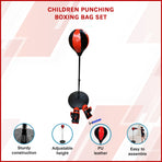 Kids Boxing Punching Bag Set &ndash; Children&rsquo;s Training Gloves & Fitness Stand