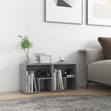 Bed Cabinets 2 pcs Concrete Grey 40x30x40 cm Engineered Wood - Front View