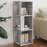 Corner Cabinet Concrete Grey 33x33x100 cm Engineered Wood - Front View
