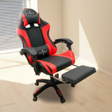 Spire Zinc Adjustable Gaming/Office Chair - Red and Black - Rear View