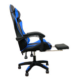 Spire Zinc Adjustable Gaming/Office Chair - Blue and Black - Top-Down View