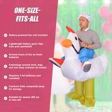 CHICKEN Fancy Dress Inflatable Suit - Fan Operated Costume - Extra Image