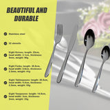 32 Piece Stainless Steel Cutlery Set Knives Fork Spoon Teaspoon - Extra Image