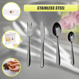 32 Piece Stainless Steel Cutlery Set Knives Fork Spoon Teaspoon - Extra Image