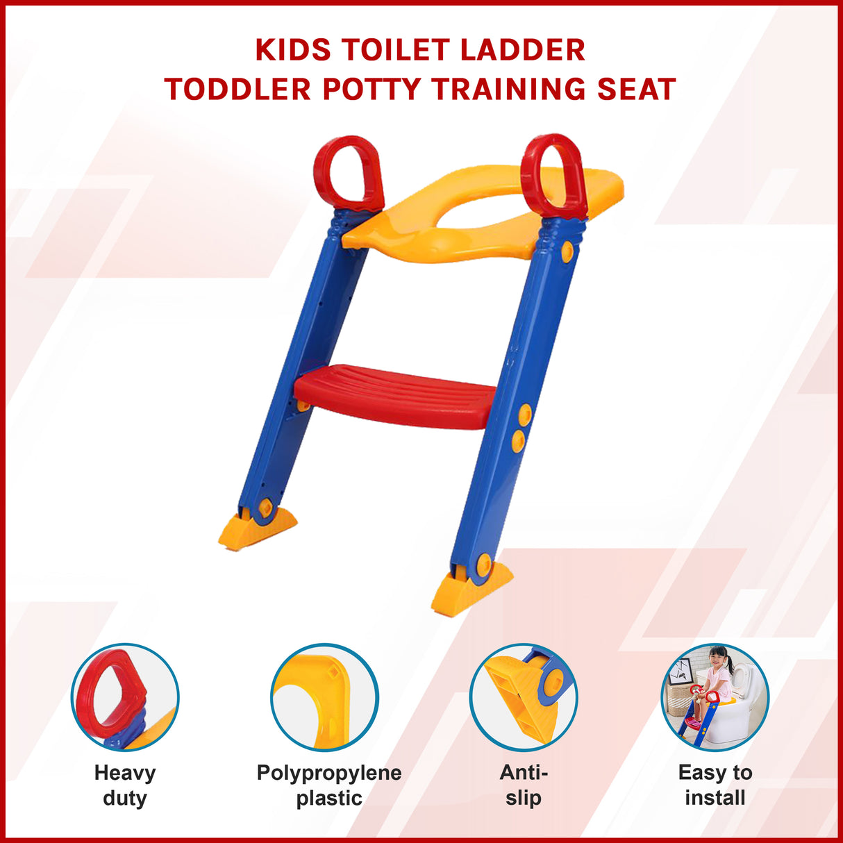 Kids Toilet Ladder Toddler Potty Training Seat