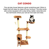 122 cm Cat tree Scratching Post - Close-Up Angle